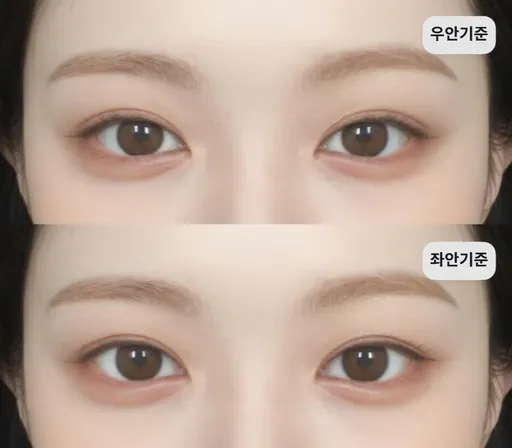 짝눈 교정 시뮬레이션